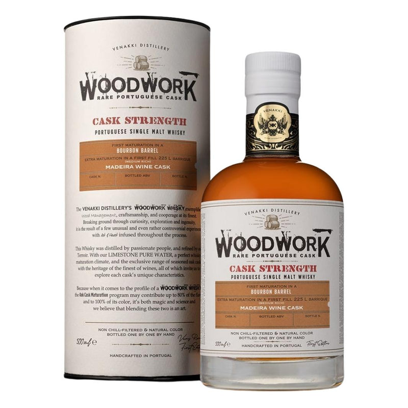 Woodwork Whisky Português de Malte Único Casco de Vinho Madeira (Intenso Médio) N.º 10