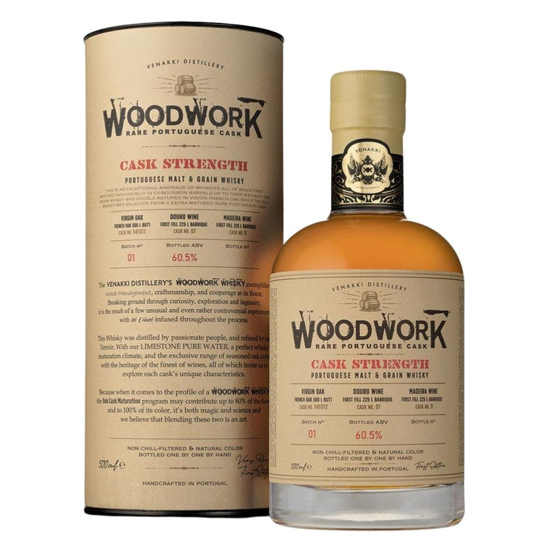 Woodwork Whisky Portugués de Malta y Grano Lote No. 1