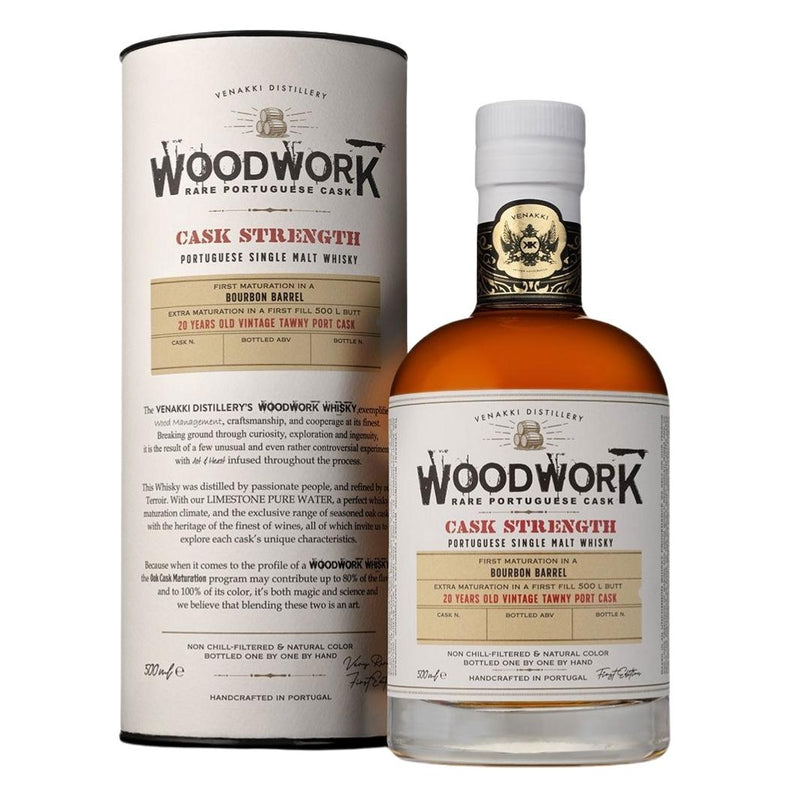 Woodwork Single Malt Vintage Portugués Whisky (20 años) Tawny Cask Port No. 2